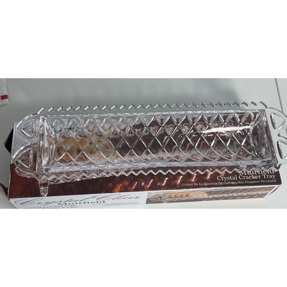 Crystal Clear Muirfield Crystal Cracker Tray New - Picture 4 of 7